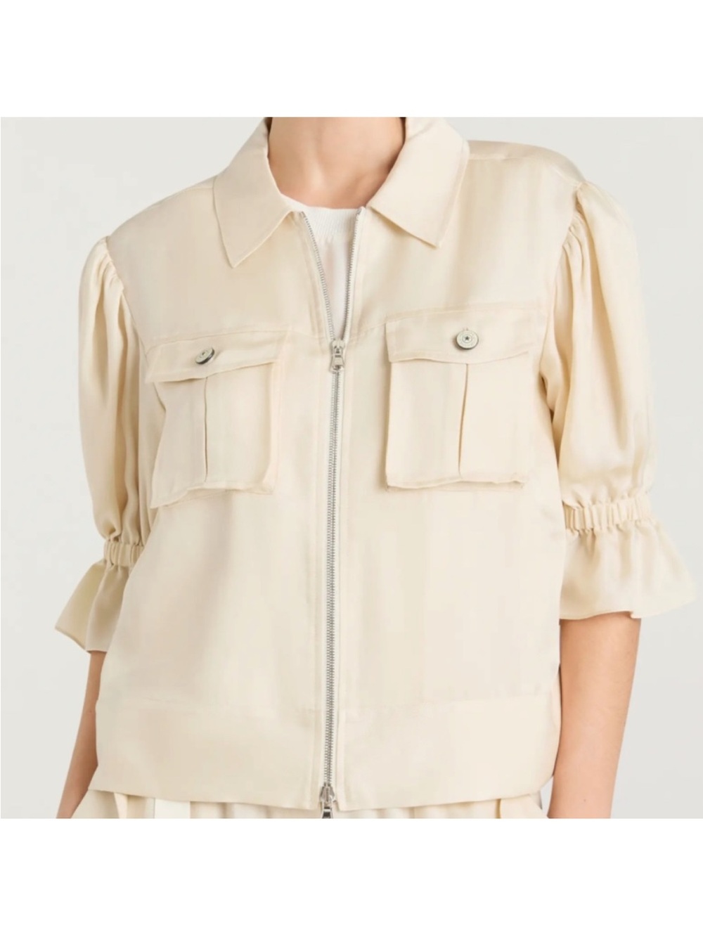 Cinq a Sept Holly Ruffle Sleeve Jacket